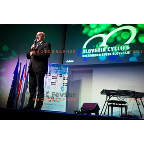 Bogdan Gabrovec during Night of the Cycling stars 2019 at Ljubljana Castle, Ljubljana, Slovenia on November 26, 2019