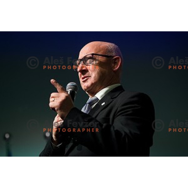 Bogdan Gabrovec during Night of the Cycling stars 2019 at Ljubljana Castle, Ljubljana, Slovenia on November 26, 2019