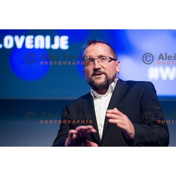 Martin Hvastja during Night of the Cycling stars 2019 at Ljubljana Castle, Ljubljana, Slovenia on November 26, 2019