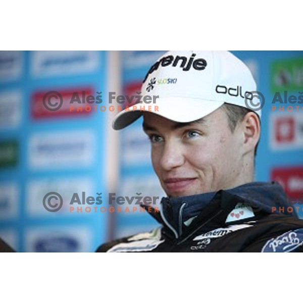 Janez Lampic of Slovenia Nordic Ski team during press conference in Ljubljana on December 3, 2019