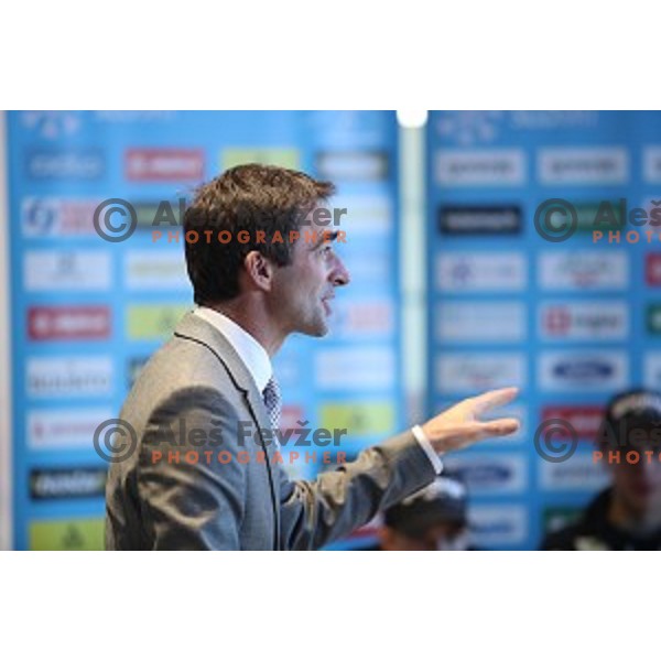 Franci Petek at press conference in Ljubljana on December 3, 2019
