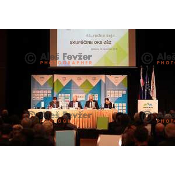 General Assembly of Olympic Committee of Slovenia in Ljubljana, Slovenia on December 16, 2019