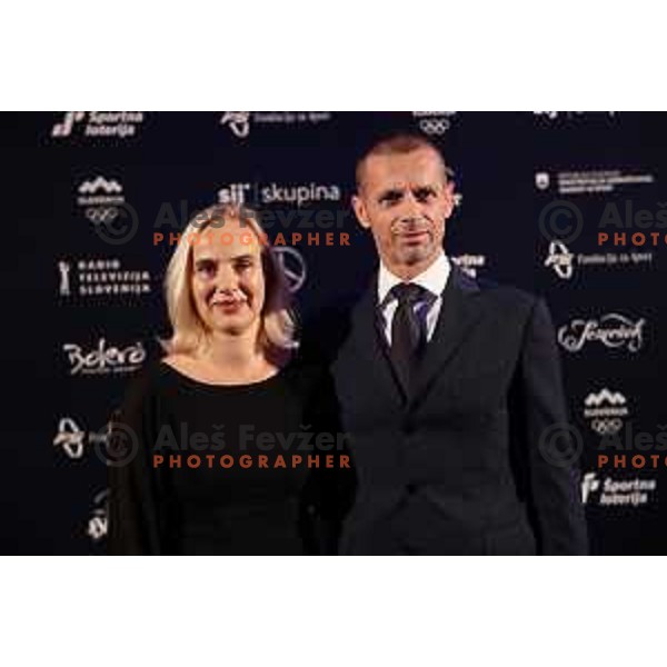 Barbara and Aleksander Ceferin at Slovenian Sportsman of the year 2019, Ljubljana