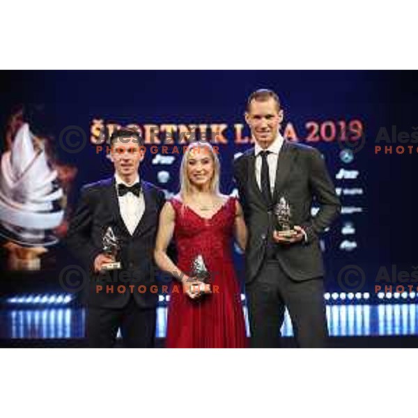 Free-climber Janja Garnbret and cyclist Primoz Roglic were voted for Best Slovenian Sportswoman and Sportsman of the year 2019 in Ljubljana on December 17, 2019