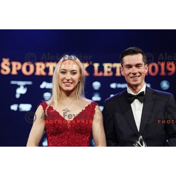 Free-climber Janja Garnbret and cyclist Primoz Roglic were voted for Best Slovenian Sportswoman and Sportsman of the year 2019 in Ljubljana on December 17, 2019