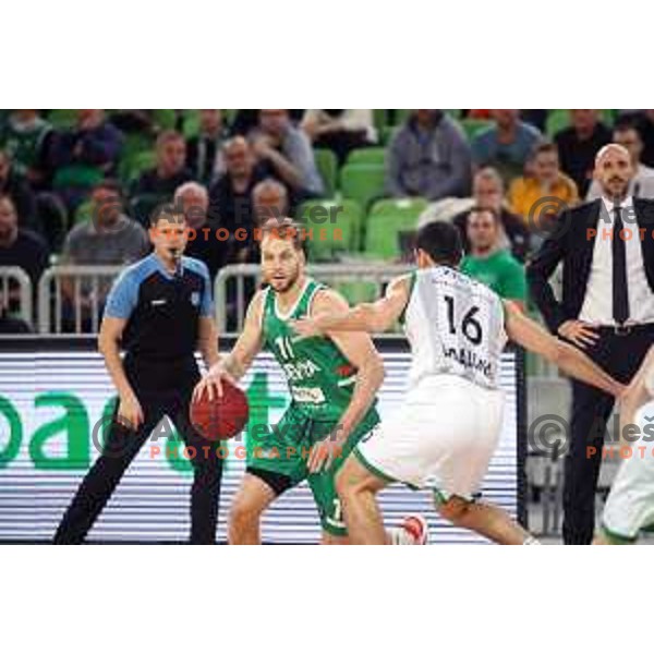 Jaka Blazic in action during 7Days EuroCup regular season basketball match between Cedevita Olimpija Ljubljana (SLO) and Joventut Badalona (ESP) in Arena Stozice, Ljubljana, Slovenia on December 18, 2019