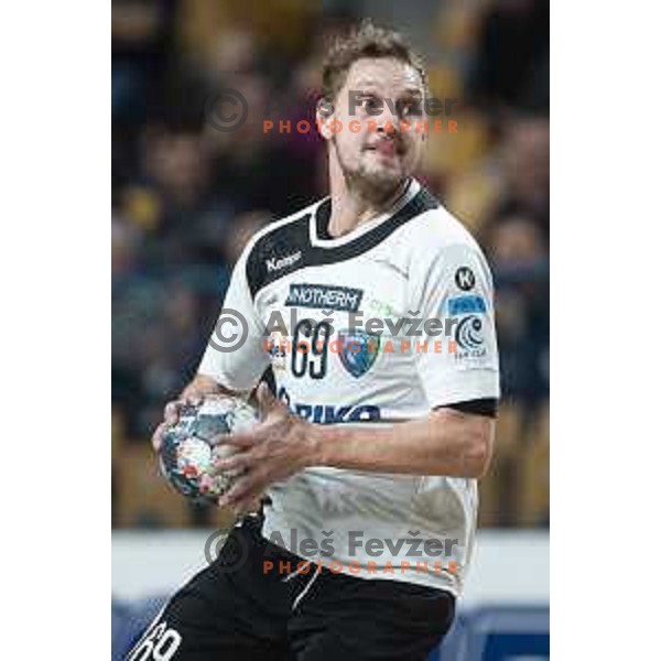 in action during Slovenia Cup 2019/20 handball match between RK Celje Pivovarna Lasko and Riko Ribnica in Arena Zlatorog, Celje, Slovenia on December 18, 2019