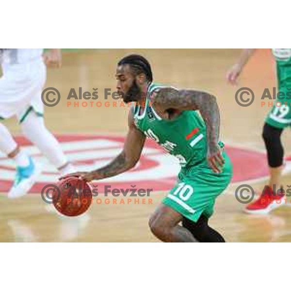 Codi Miller-McIntyre in action during 7Days EuroCup regular season basketball match between Cedevita Olimpija Ljubljana (SLO) and Joventut Badalona (ESP) in Arena Stozice, Ljubljana, Slovenia on December 18, 2019