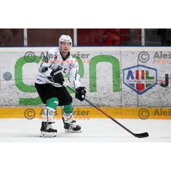 Ales Music in action during Alps league ice-hockey match between Acroni Jesenice and SZ Olimpija in Podmezakla Hall, Jesenice, Slovenia on December 20, 2019