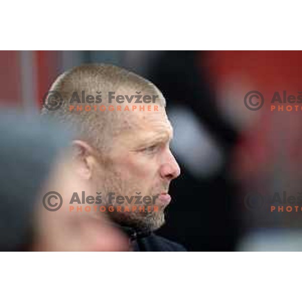 Head coach Mitja Sivic in action during Alps league ice-hockey match between Acroni Jesenice and SZ Olimpija in Podmezakla Hall, Jesenice, Slovenia on December 20, 2019
