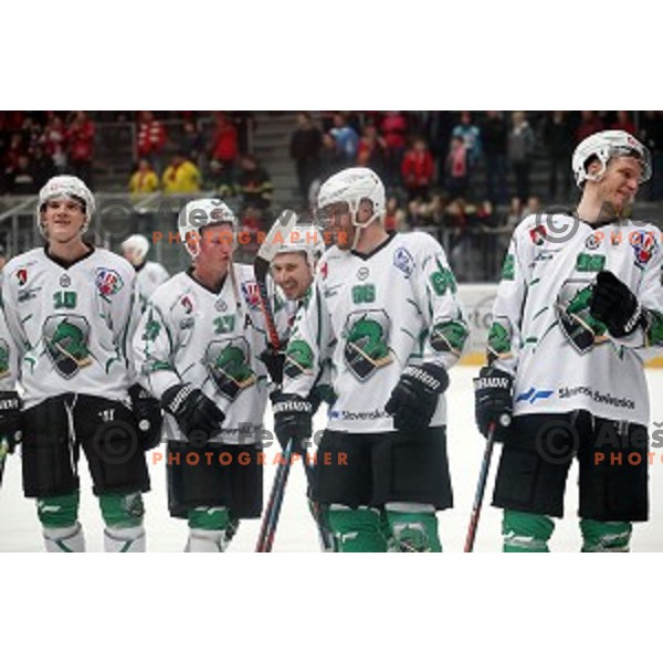 action during Alps league ice-hockey match between Acroni Jesenice and SZ Olimpija in Podmezakla Hall, Jesenice, Slovenia on December 20, 2019