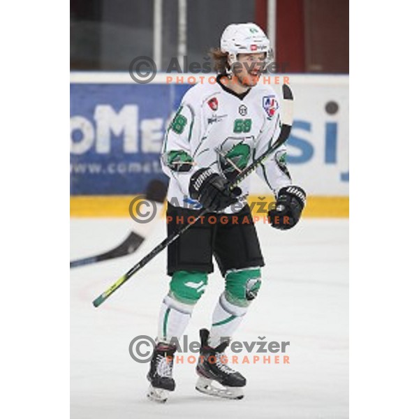 Janez Orehek in action during Alps league ice-hockey match between Acroni Jesenice and SZ Olimpija in Podmezakla Hall, Jesenice, Slovenia on December 20, 2019