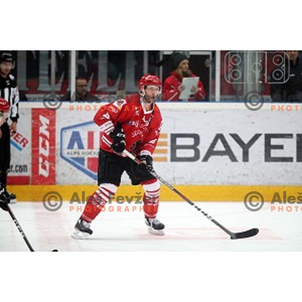 action during Alps league ice-hockey match between Acroni Jesenice and SZ Olimpija in Podmezakla Hall, Jesenice, Slovenia on December 20, 2019