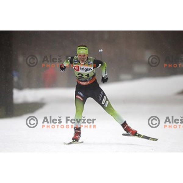 Alenka Cebasek (SLO) during Ladies Sprint free FIS Cross-country Sprint World Cup Qualification in Planica, Slovenia on December 21, 2019