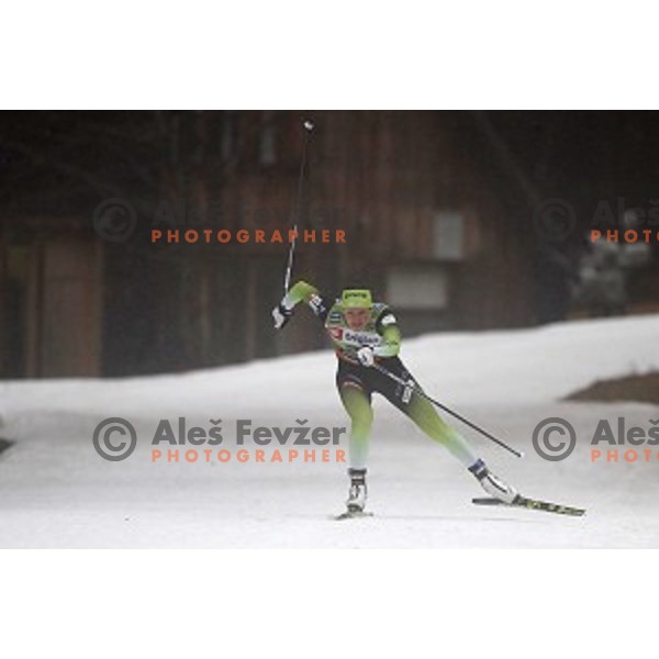 Katja Visnar (SLO) during Ladies Sprint free FIS Cross-country Sprint World Cup Qualification in Planica, Slovenia on December 21, 2019