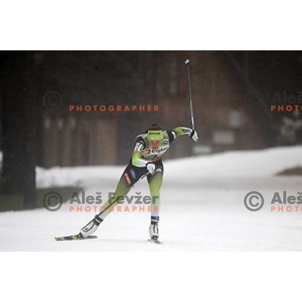 Katja Visnar (SLO) during Ladies Sprint free FIS Cross-country Sprint World Cup Qualification in Planica, Slovenia on December 21, 2019