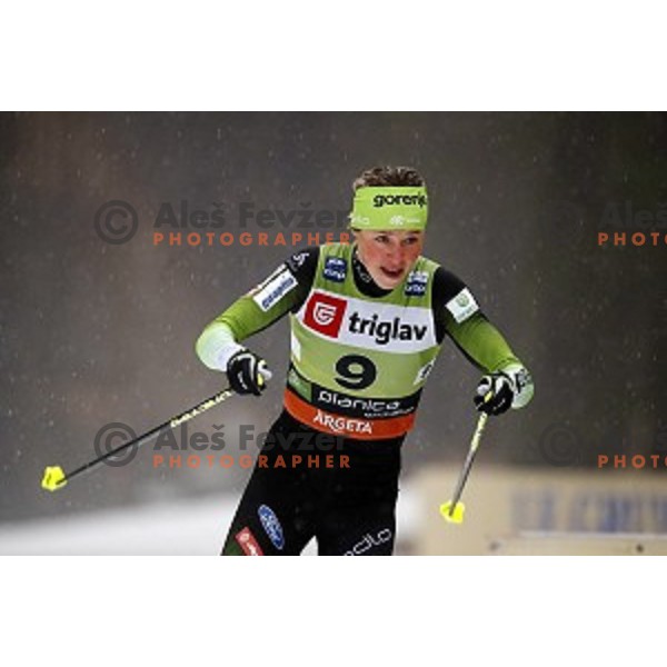 Anamarija Lampic (SLO) during Ladies Sprint free FIS Cross-country Sprint World Cup Qualification in Planica, Slovenia on December 21, 2019