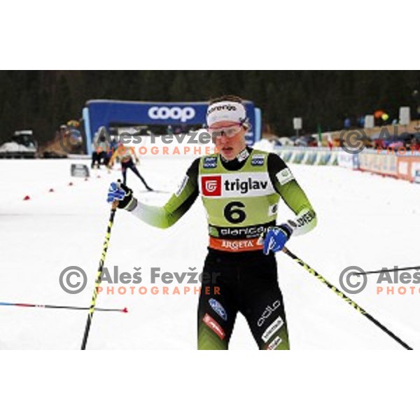 Anamarija Lampic (SLO) during Ladies Sprint Free at FIS Cross-country World Cup in Planica, Slovenia on December 21, 2019