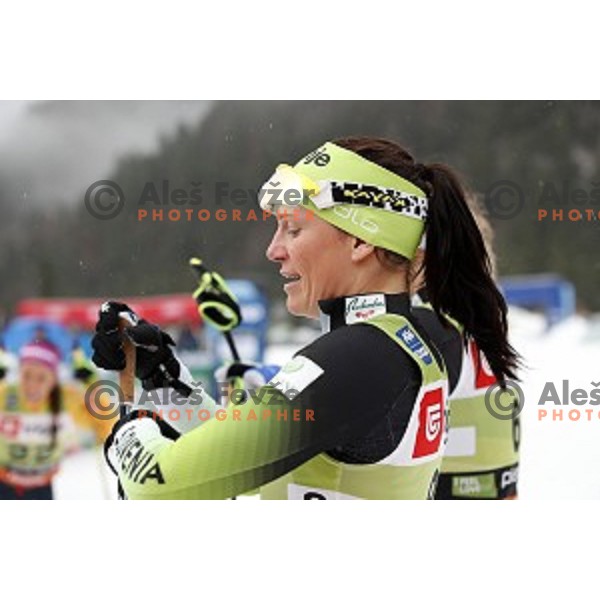 Katja Visnar (SLO) during Ladies Sprint Free at FIS Cross-country World Cup in Planica, Slovenia on December 21, 2019