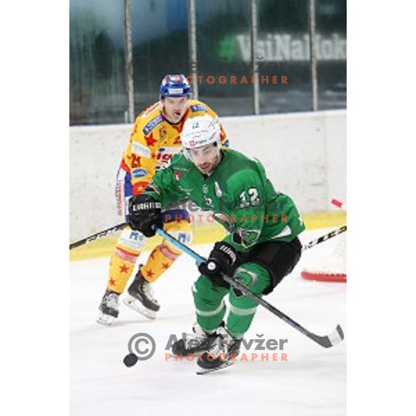 Nik Simsic of SZ Olimpija in action during Alps League regular season ice-hockey match between SZ Olimpija and Asiago in Tivoli Hall, Ljubljana, Slovenia on December 21, 2019