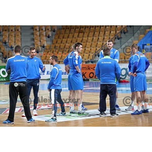 meeting and first practice session of Slovenia Handball team in Zlatorog Hall, Celje, Slovenia on December 26, 2019