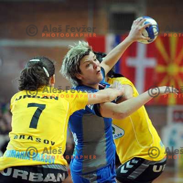 Olena Yacenko at EHF cup winners\' cup semifinal match Krim Mercator - Rulmentul-Urban Brasov, Ljubljana 