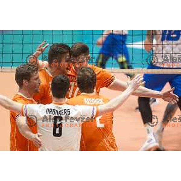 in action during friendly volleyball match between Slovenia and Netherlands in Dvorana Tabor, Maribor, Slovenia on January 2, 2019