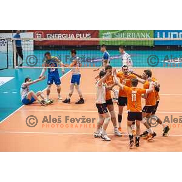 in action during friendly volleyball match between Slovenia and Netherlands in Dvorana Tabor, Maribor, Slovenia on January 2, 2019