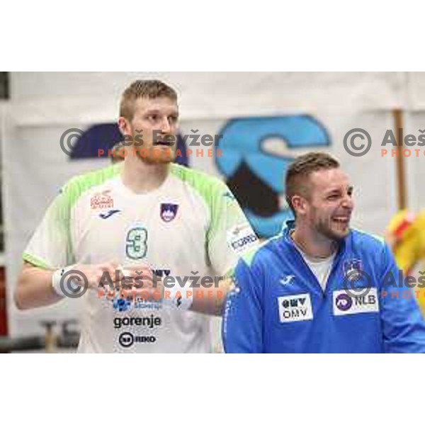  of Slovenia during friendly handball match between Slovenia and Northern Macedonia in Slovenj Gradec on Janaury 3, 2020