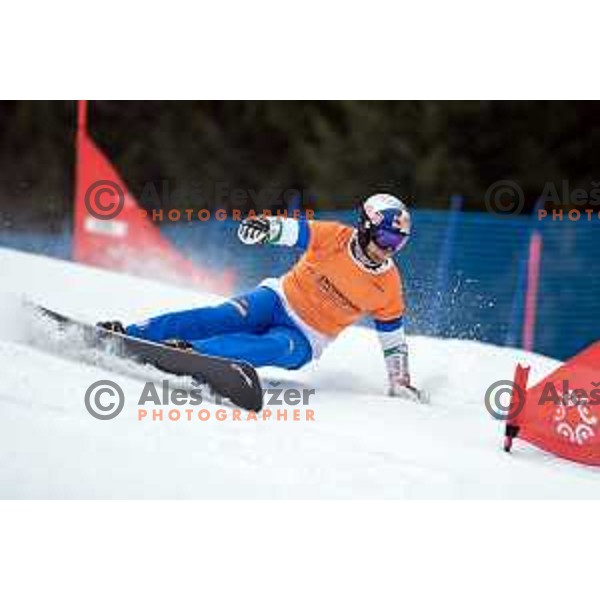 FIS Snowborad World Cup parallel Giant Slalom at Rogla Ski Resort, Slovenia on January 18, 2020