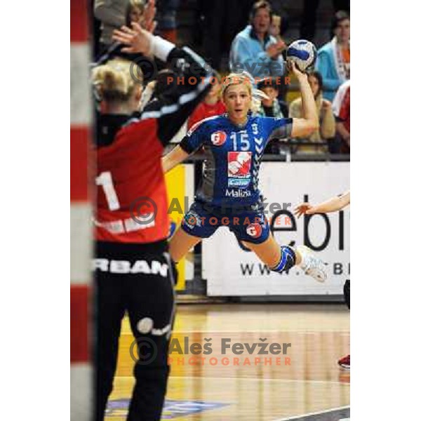 Dijana Golubic at EHF cup winners\' cup semifinal match Krim Mercator - Rulmentul-Urban Brasov, Ljubljana 