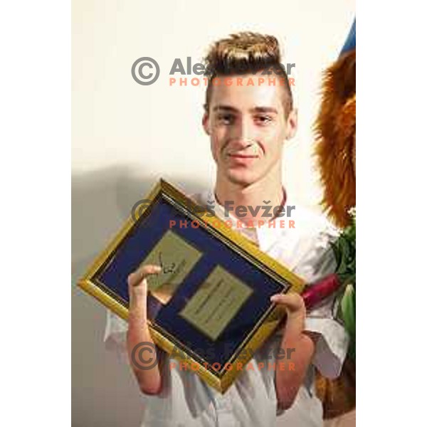 Tim Znidarsic Svensek during Gala event of Slovenian ParaOlympic Committee announcing best Para sportsman of the year 2019 in Ljubljana, Slovenia on January 21, 2020
