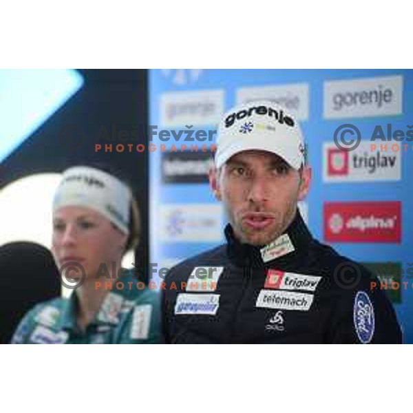 Nejc Brodar during Slovenia Nordic team press conference in Ljubljana on January 22, 2020