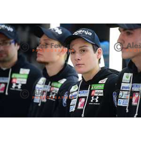 Domen Prevc during Slovenia Nordic team press conference in Ljubljana on January 22, 2020