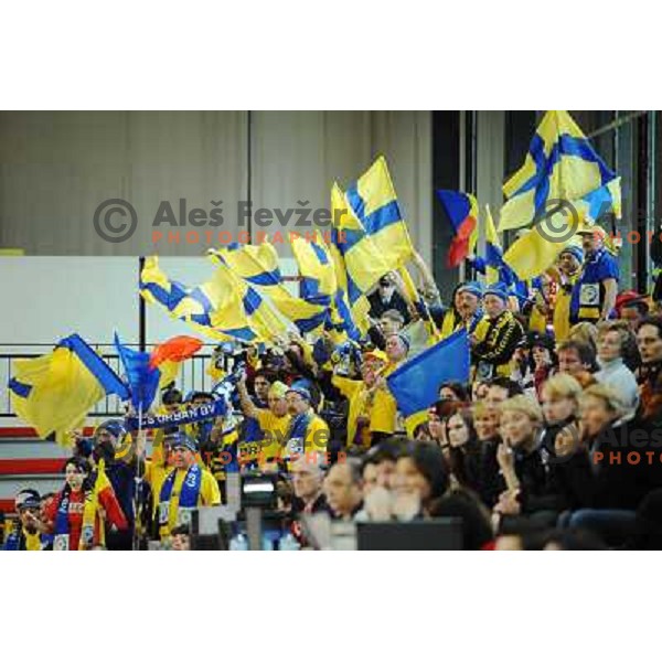Rumentul fans at EHF cup winners\' cup semifinal match Krim Mercator - Rulmentul-Urban Brasov, Ljubljana 