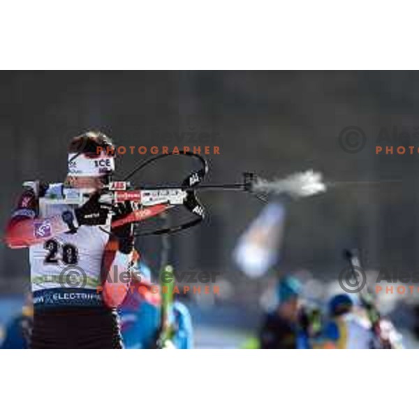 Terje Boe at IBU Biathlon World Cup Men 20 km race in Pokljuka, Slovenia on January 23, 2020