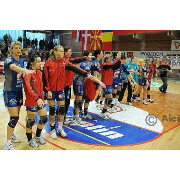 Krim at EHF cup winners\' cup semifinal match Krim Mercator - Rulmentul-Urban Brasov, Ljubljana 