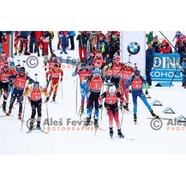 Single Mixed Relay at IBU Biathlon World Cup at Pokljuka, Slovenia on January 25, 2020