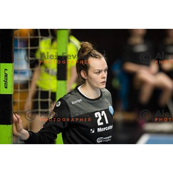 Antonija Mamic during EHF Women\'s Champions League handball match between Krim Mercator and Brest Bretagne Handball in Kodeljevo Hall, Ljubljana, Slovenia on February 02, 2020