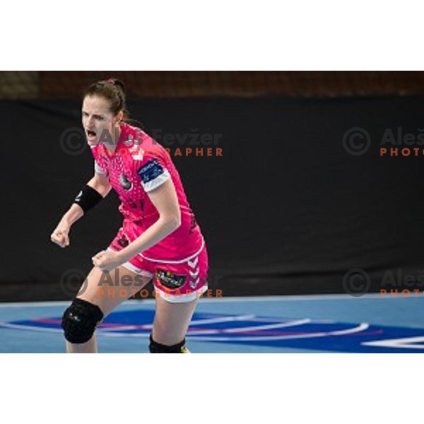 Ana Gros during EHF Women\'s Champions League handball match between Krim Mercator and Brest Bretagne Handball in Kodeljevo Hall, Ljubljana, Slovenia on February 02, 2020