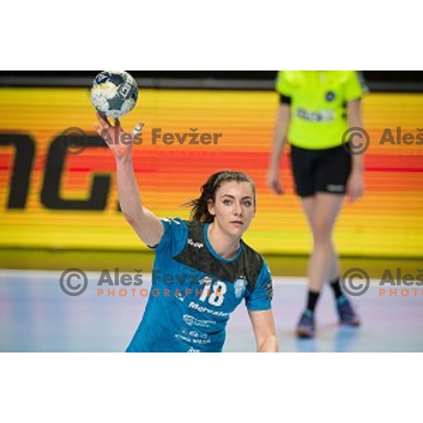 Nina Zulic during EHF Women\'s Champions League handball match between Krim Mercator and Brest Bretagne Handball in Kodeljevo Hall, Ljubljana, Slovenia on February 02, 2020