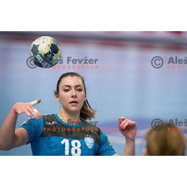 Nina Zulic during EHF Women\'s Champions League handball match between Krim Mercator and Brest Bretagne Handball in Kodeljevo Hall, Ljubljana, Slovenia on February 02, 2020