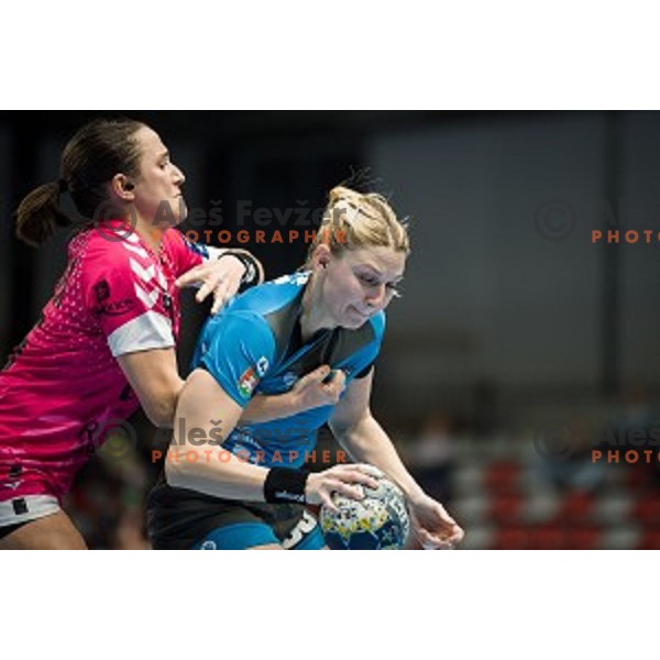 Tamara Mavsar during EHF Women\'s Champions League handball match between Krim Mercator and Brest Bretagne Handball in Kodeljevo Hall, Ljubljana, Slovenia on February 02, 2020