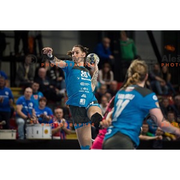 Alja Varagic during EHF Women\'s Champions League handball match between Krim Mercator and Brest Bretagne Handball in Kodeljevo Hall, Ljubljana, Slovenia on February 02, 2020