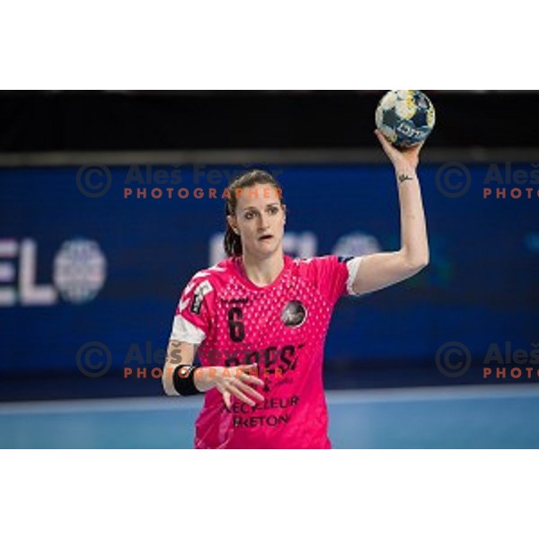 Ana Gros during EHF Women\'s Champions League handball match between Krim Mercator and Brest Bretagne Handball in Kodeljevo Hall, Ljubljana, Slovenia on February 02, 2020