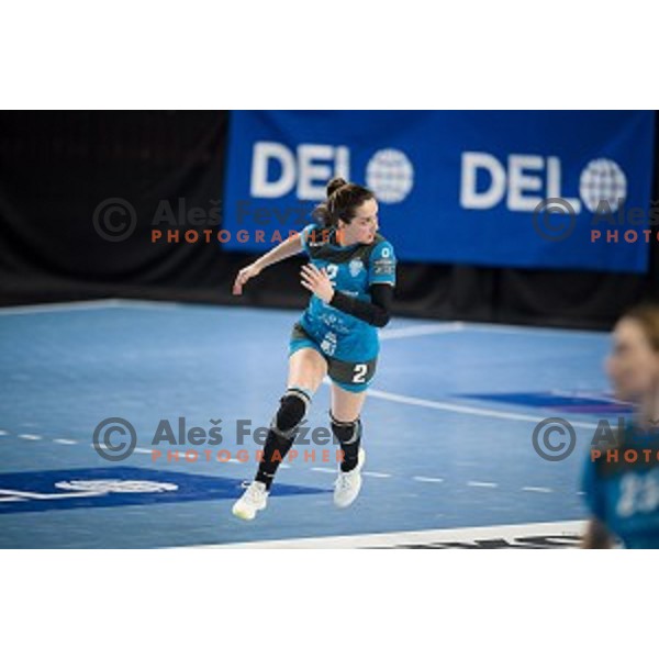 Ana Kojic during EHF Women\'s Champions League handball match between Krim Mercator and Brest Bretagne Handball in Kodeljevo Hall, Ljubljana, Slovenia on February 02, 2020