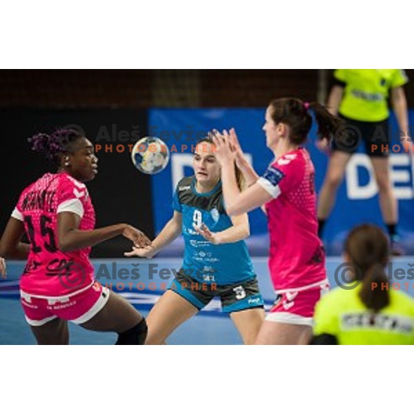 Nina Zabjek during EHF Women\'s Champions League handball match between Krim Mercator and Brest Bretagne Handball in Kodeljevo Hall, Ljubljana, Slovenia on February 02, 2020