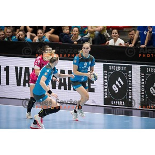 Nina Zabjek during EHF Women\'s Champions League handball match between Krim Mercator and Brest Bretagne Handball in Kodeljevo Hall, Ljubljana, Slovenia on February 02, 2020