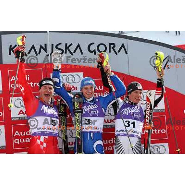 Ivica Kostelic (CRO), second-placed at Audi FIS Alpine Ski World Cup Slalom in Kranjska gora, Slovenia on March 9, 2008