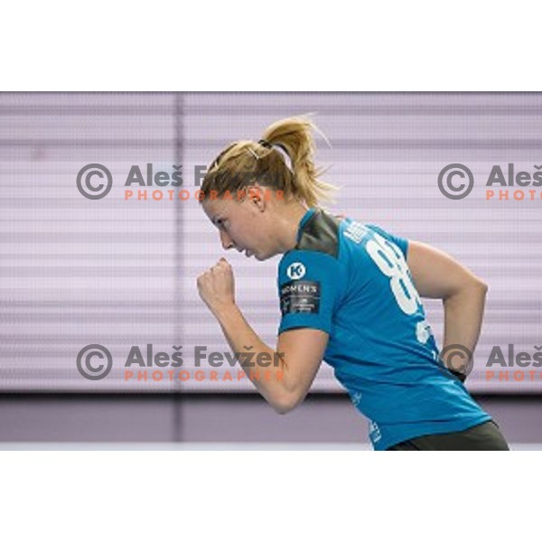 Tamara Mavsar during EHF Women\'s Champions League handball match between Krim Mercator and Brest Bretagne Handball in Kodeljevo Hall, Ljubljana, Slovenia on February 02, 2020